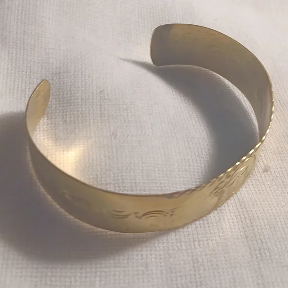 Mens vintage brass bangle sankofa symbol - Picture 4 of 5